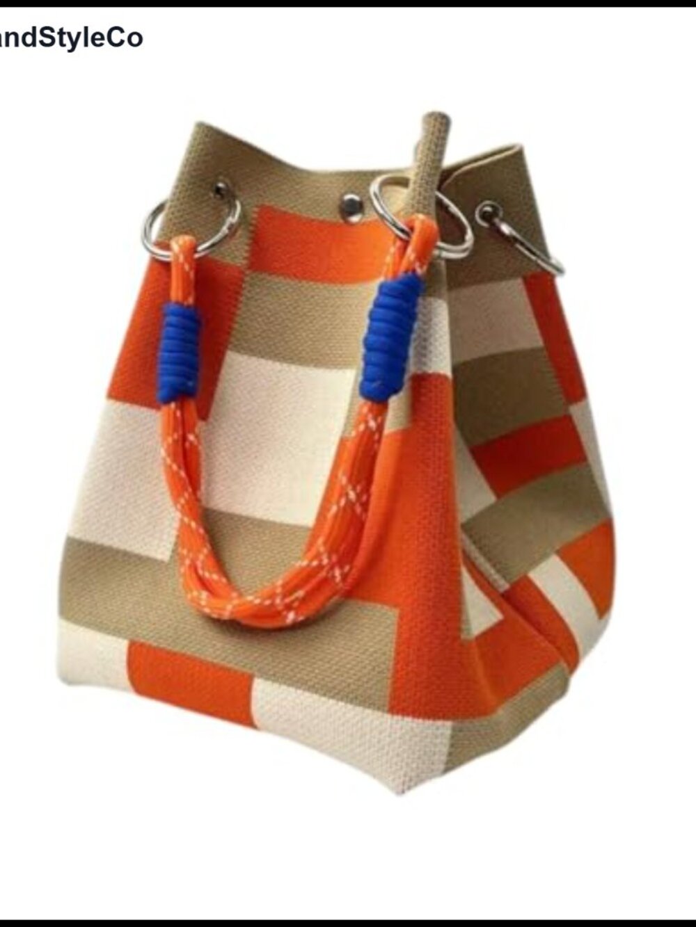 Crochet Tote Bag Knit Shoulder Handbag Lightweight Reusable Beach Purse